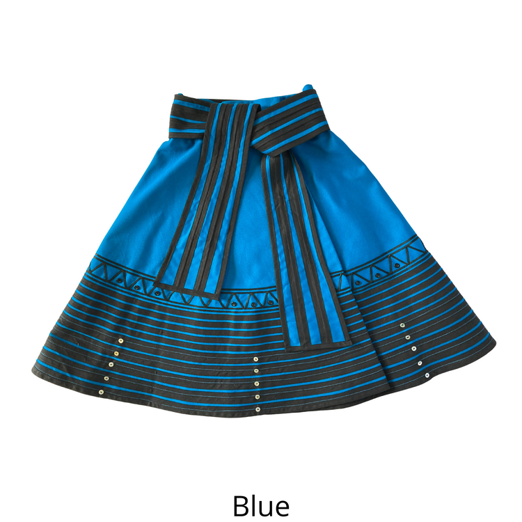 Belted one-third flare mbhaco skirt